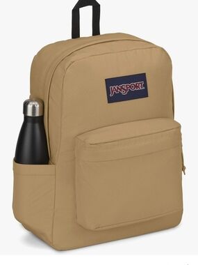 NWT JanSport SuperBreak Plus Backpack KHAKI TRAVERTINE TAN